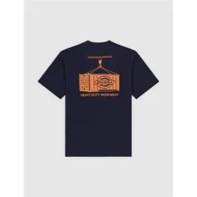 Vīriešu Krekls ar Īsām Piedurknēm Dickies Apison Ss Tumši Zils