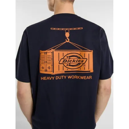 Vyriški marškinėliai su trumpomis rankovėmis Dickies Apison Ss Tamsiai mėlyna