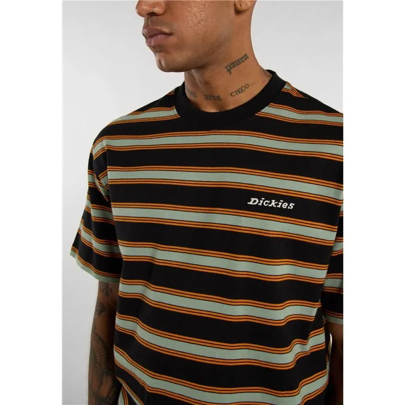 Футболка с коротким рукавом мужская Dickies York Stripe Чёрный