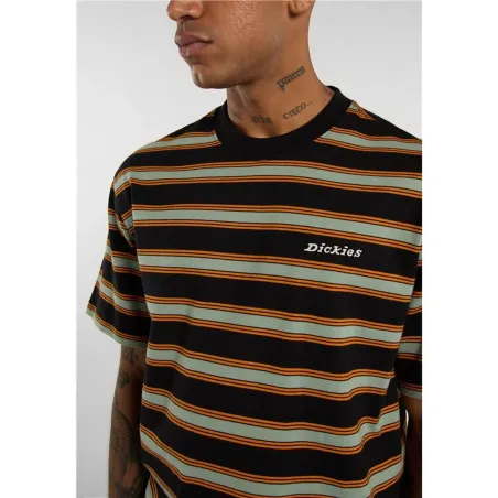 Vyriški marškinėliai su trumpomis rankovėmis Dickies York Stripe Juoda