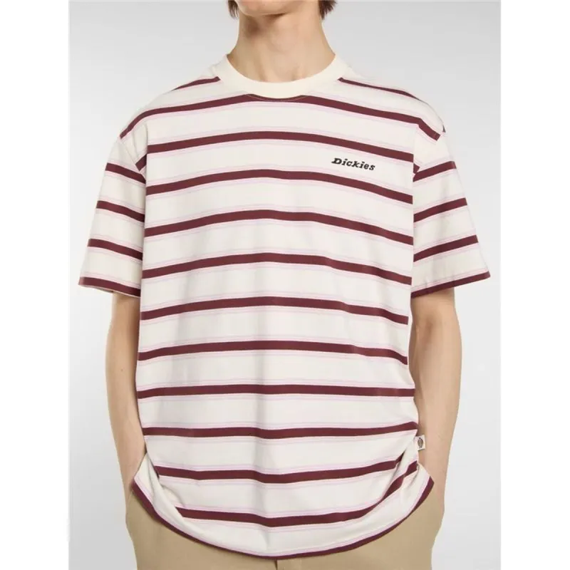 Vyriški marškinėliai su trumpomis rankovėmis Dickies York Stripe Ss Balta