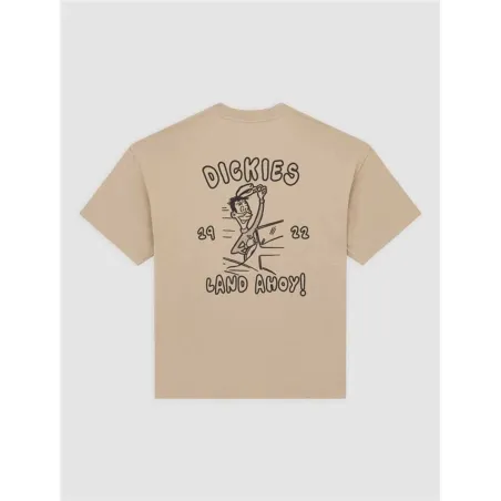 Vīriešu Krekls ar Īsām Piedurknēm Dickies Decartuville Ss Bēšs
