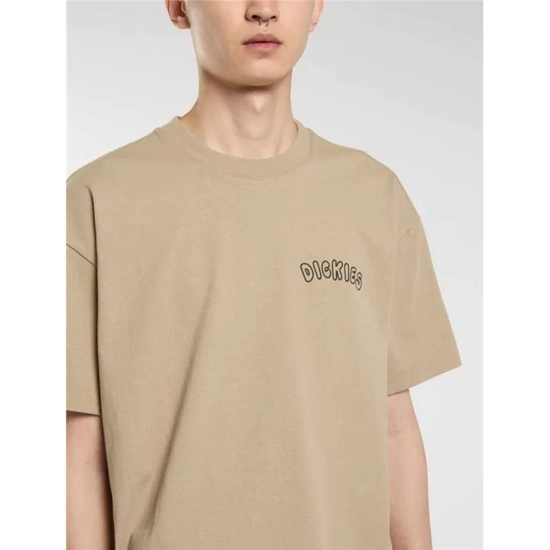 Vīriešu Krekls ar Īsām Piedurknēm Dickies Decartuville Ss Bēšs