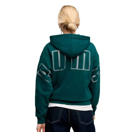 Naisten huppari Puma Maximal Metallic Vihreä
