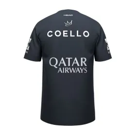 Vīriešu Krekls ar Īsām Piedurknēm Head Smu Arturo Coello Sponsors Summer 2025 Tumši zils