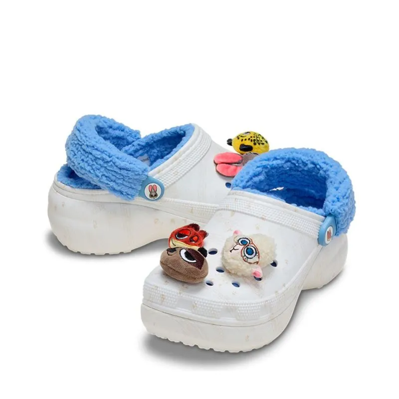 Klikatas Crocs Zootopia Lined Platform Clog W Balts