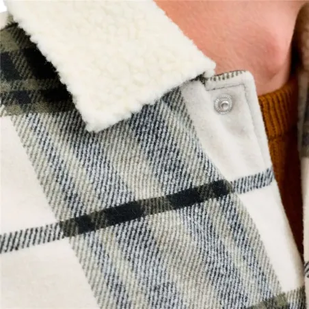 Vyriški marškiniai su ilgomis rankovėmis Jack & Jones Jjzac Teddy Overshirt Ls Alyvuogių aliejus