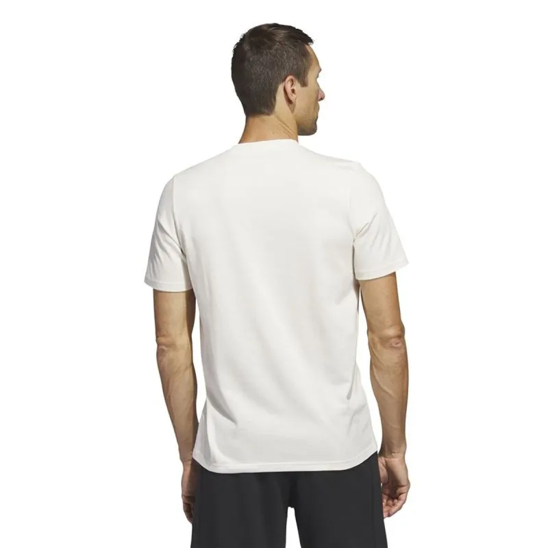 Miesten T-paita Adidas Lounge Valkoinen
