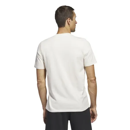 Miesten T-paita Adidas Lounge Valkoinen