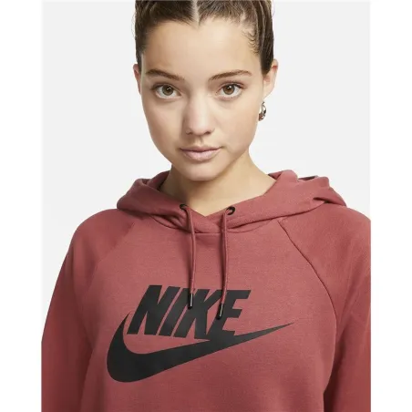 Sieviešu Sporta Krekls ar Kapuci Nike Essential Tumši sārts