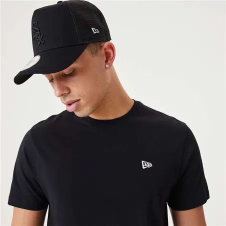 Vīriešu Krekls ar Īsām Piedurknēm New Era Essentials Melns