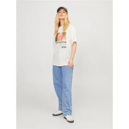 Naisten T-paita Jack & Jones Jxpaige Valkoinen