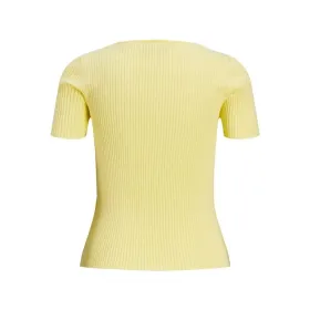 Women’s Short Sleeve T-Shirt Jack & Jones Jxsky Ss Knit Yellow