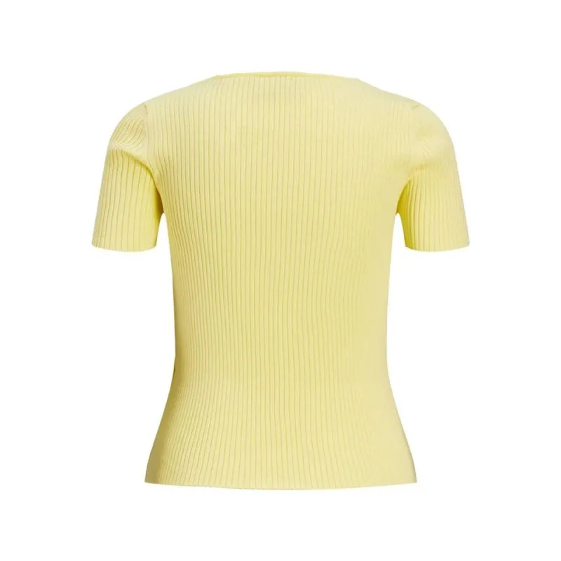 Women’s Short Sleeve T-Shirt Jack & Jones Jxsky Ss Knit Yellow