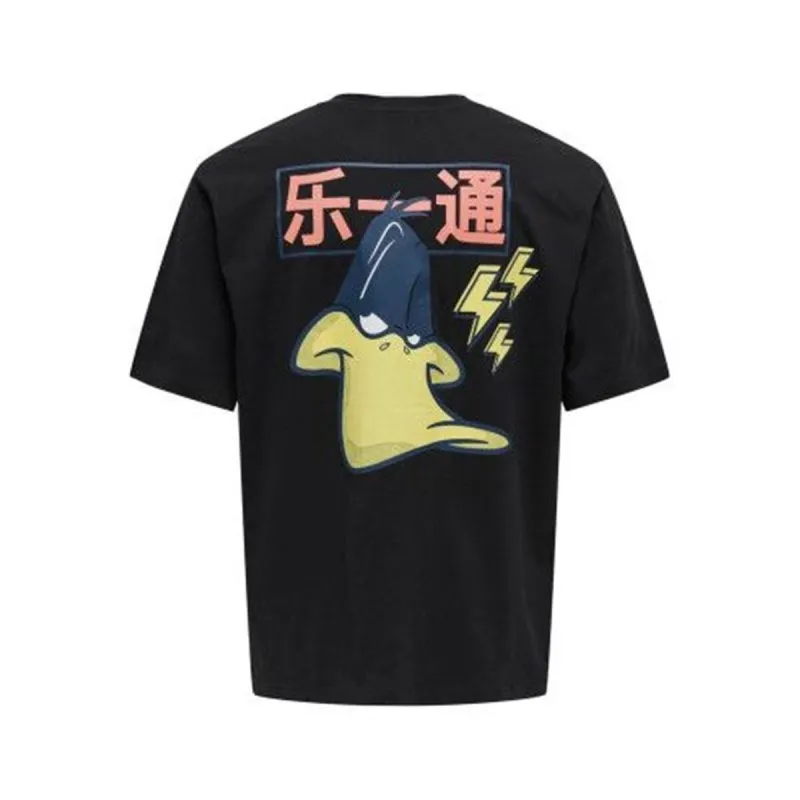 Men’s Short Sleeve T-Shirt Only & Sons Onslooney Rlx Black