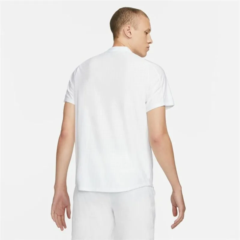 Miesten lyhythihainen poolopaita Nike Court Dri-Fit Advantage Valkoinen