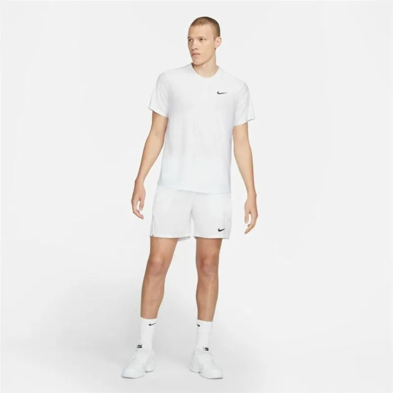 Поло с коротким рукавом мужское Nike Court Dri-Fit Advantage Белый