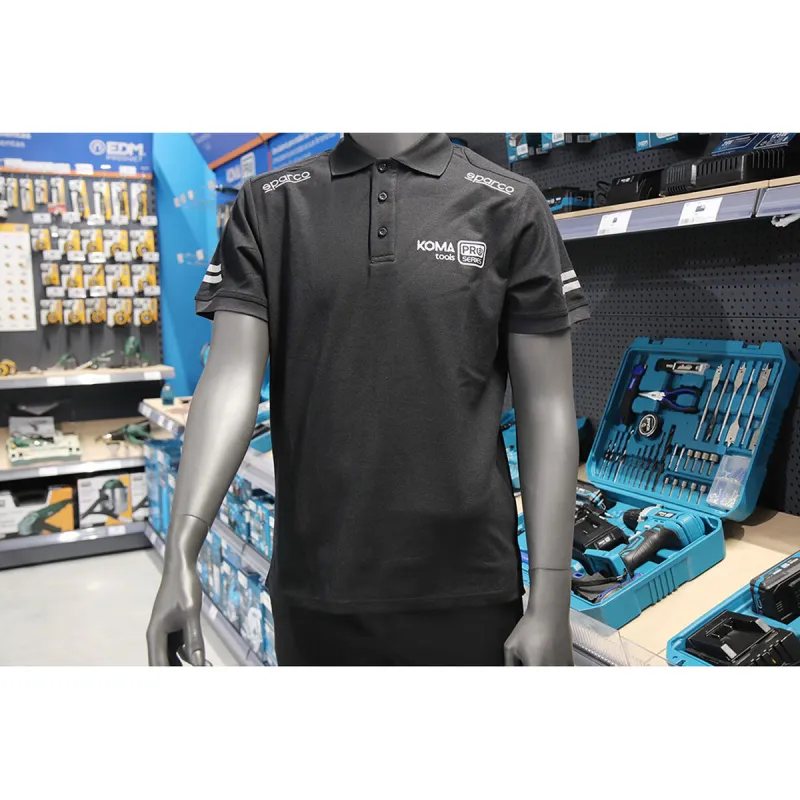 Поло с коротким рукавом Sparco Koma Tools 02415nrgs