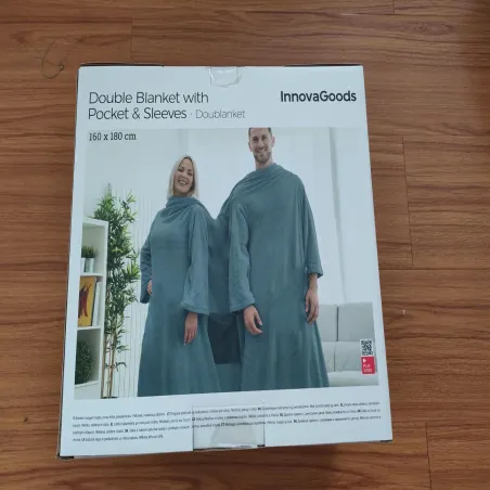 Keskmise Taskuga Kahe Varrukaga Tekk Doublanket InnovaGoods