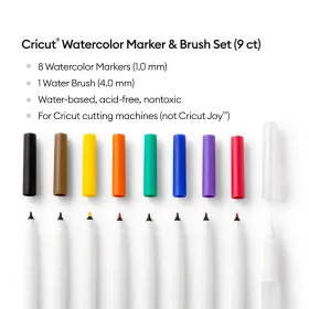 Ujuvad markerid lõikeplotteriel lõikamiseks Cricut ACUARELA 1.0