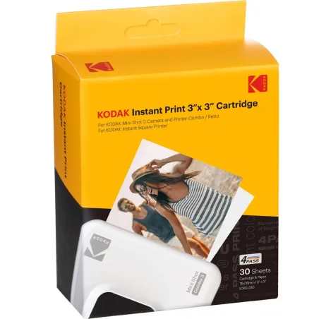 Matinis fotopopierius Kodak Instant Print 3"x3" (3 vnt.) (30 vnt.)