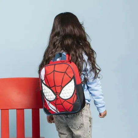 Mokyklinis krepšys Spider-Man Raudona 21,7 x 28,0 x 9,0 cm