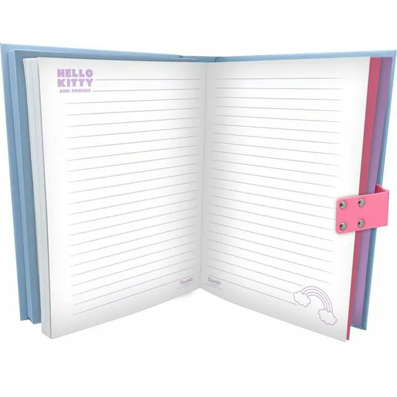 Slepenais dienasgrāmata ar slēdzeni Hello Kitty