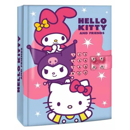 Slepenais dienasgrāmata ar slēdzeni Hello Kitty
