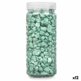 Koristeelliset kivet Gift Decor Vihreä 10 - 20 mm 700 g 6,2 x 15,3 x 6,2 cm 6,5 x 15,8 x 6,5 cm (12 osaa)