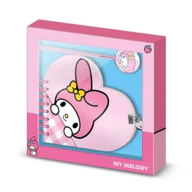 Užrašų knygutė + Karžygio Ženklas My Melody Rožinė 160 Paklodės 23 x 2,5 x 24 cm