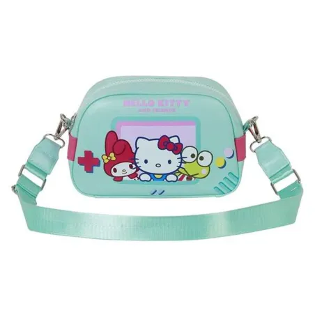 Shoulder Bag Hello Kitty Turquoise 14 x 23 x 9 cm