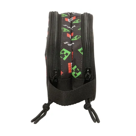 Double Carry-all Minecraft Black 21 x 8 x 6 cm