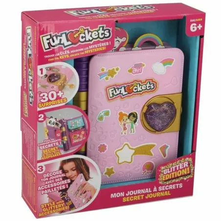 Diary with accessories Funlockets Pink