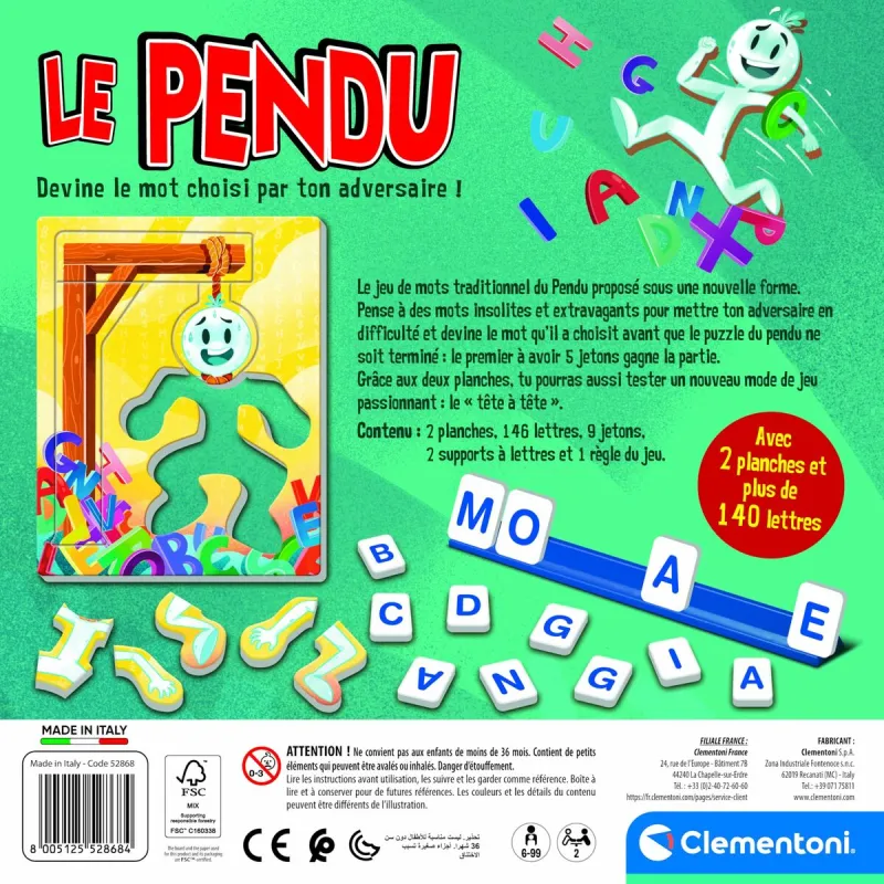 Lautapeli Clementoni Le pendu