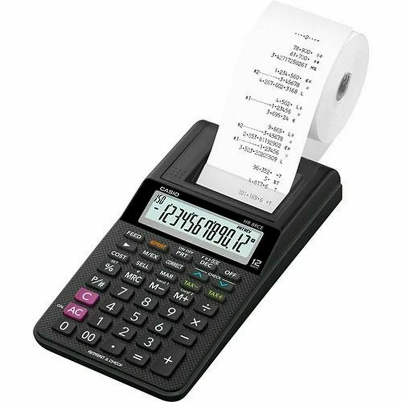 Printer calculator Casio Black