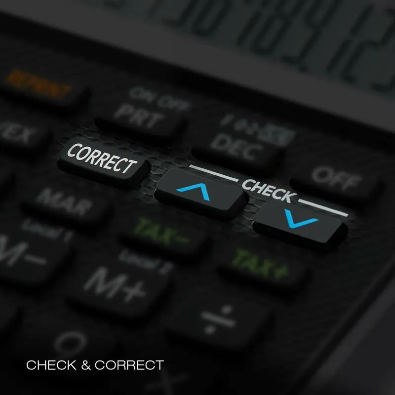 Printer calculator Casio Black