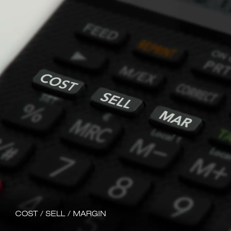 Printer calculator Casio Black