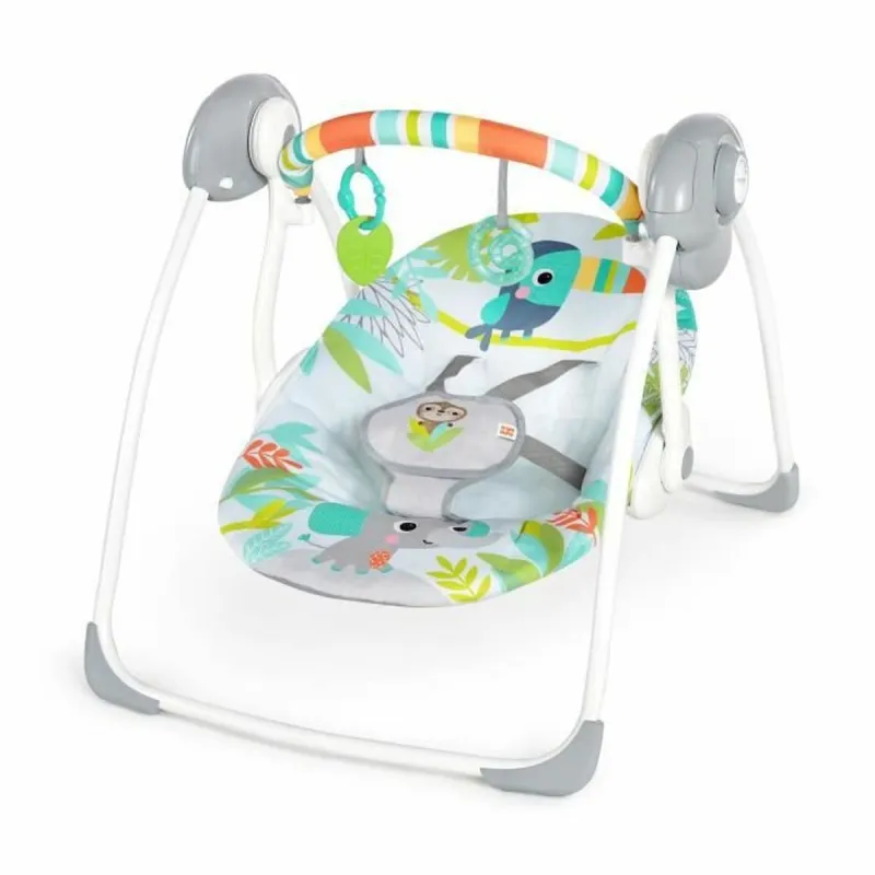Kiiktool Ingenuity Compact portable swing Mitmevärviline loomad