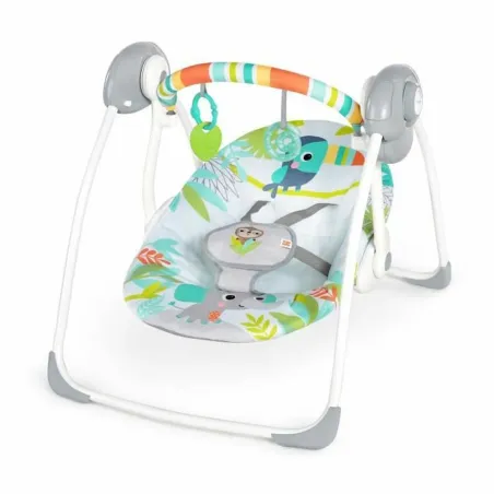 Kiiktool Ingenuity Compact portable swing Mitmevärviline loomad