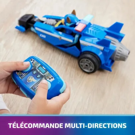 Kaugjuhitav Auto The Paw Patrol Kuldne Must/Sinine