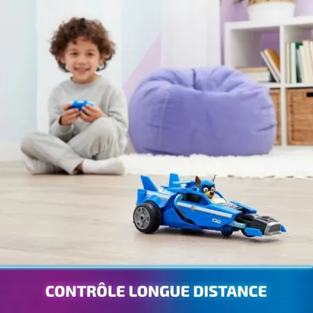 Kaugjuhitav Auto The Paw Patrol Kuldne Must/Sinine