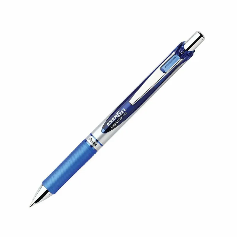 Gela pildspalva Pentel Energel XM Klick 0.7 Zils 12 Daudzums