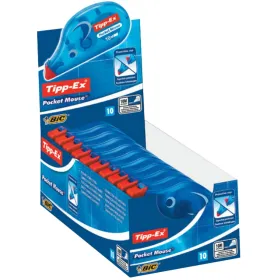 Korjausteippi TIPP-EX Pocket Mouse Sininen Valkoinen (10 Kappaletta) (10 osaa)