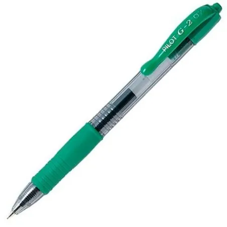 Gelio rašiklis Pilot G-2 07 Žalia 0,4 mm (12 vnt.)
