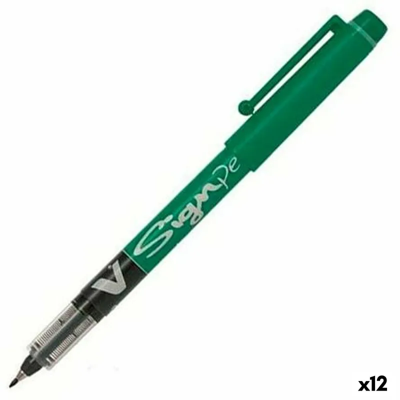 Täytekynä Pilot V Sign Vihreä 0,6 mm (12 osaa)