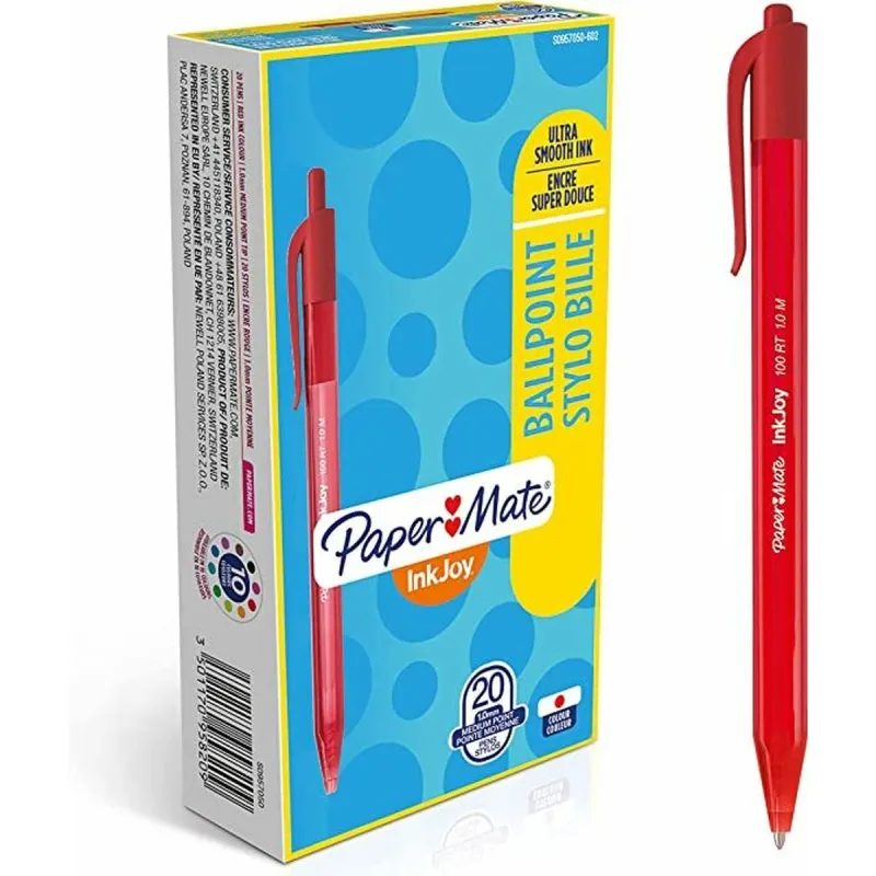 Ручка Paper Mate Inkjoy 20 Предметы Красный 1 mm (36 штук)