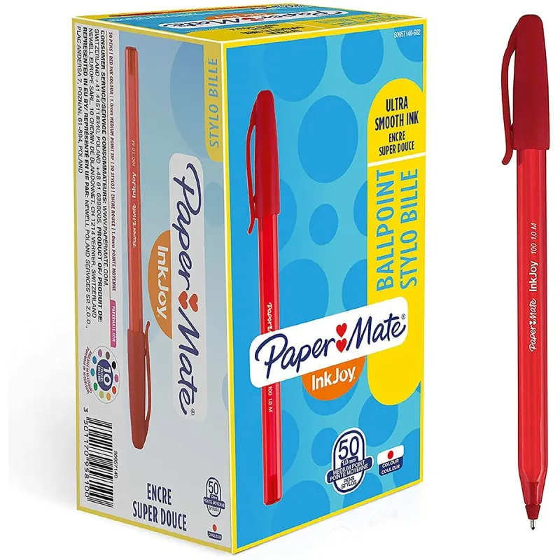 Karžygio Ženklas Paper Mate Inkjoy 50 Dalys Raudona 1 mm (20 vnt.)