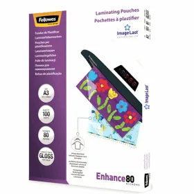 Laminating Pouches Fellowes 100  Tükid, osad Läbipaistev A3 (5 Ühikut)