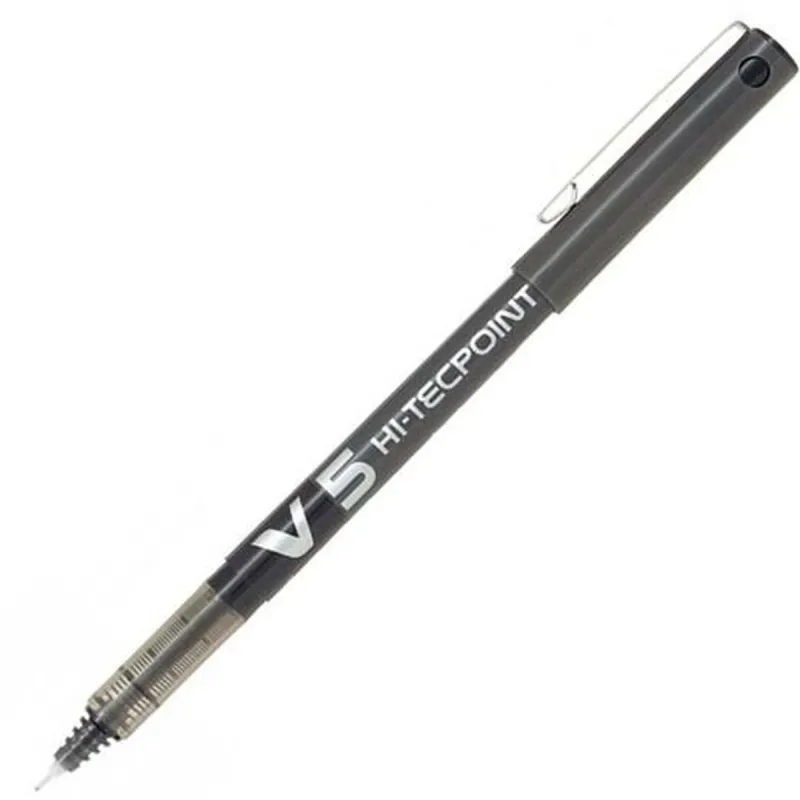 Täytekynä Pilot V-5 Hi-Tecpoint Musta 0,3 mm (12 osaa)