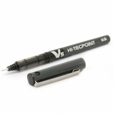 Rašiklis su skystu rašalu Pilot V-5 Hi-Tecpoint Juoda 0,3 mm (12 vnt.)